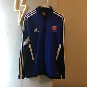 Adidas Blue Stripe Track Jacket